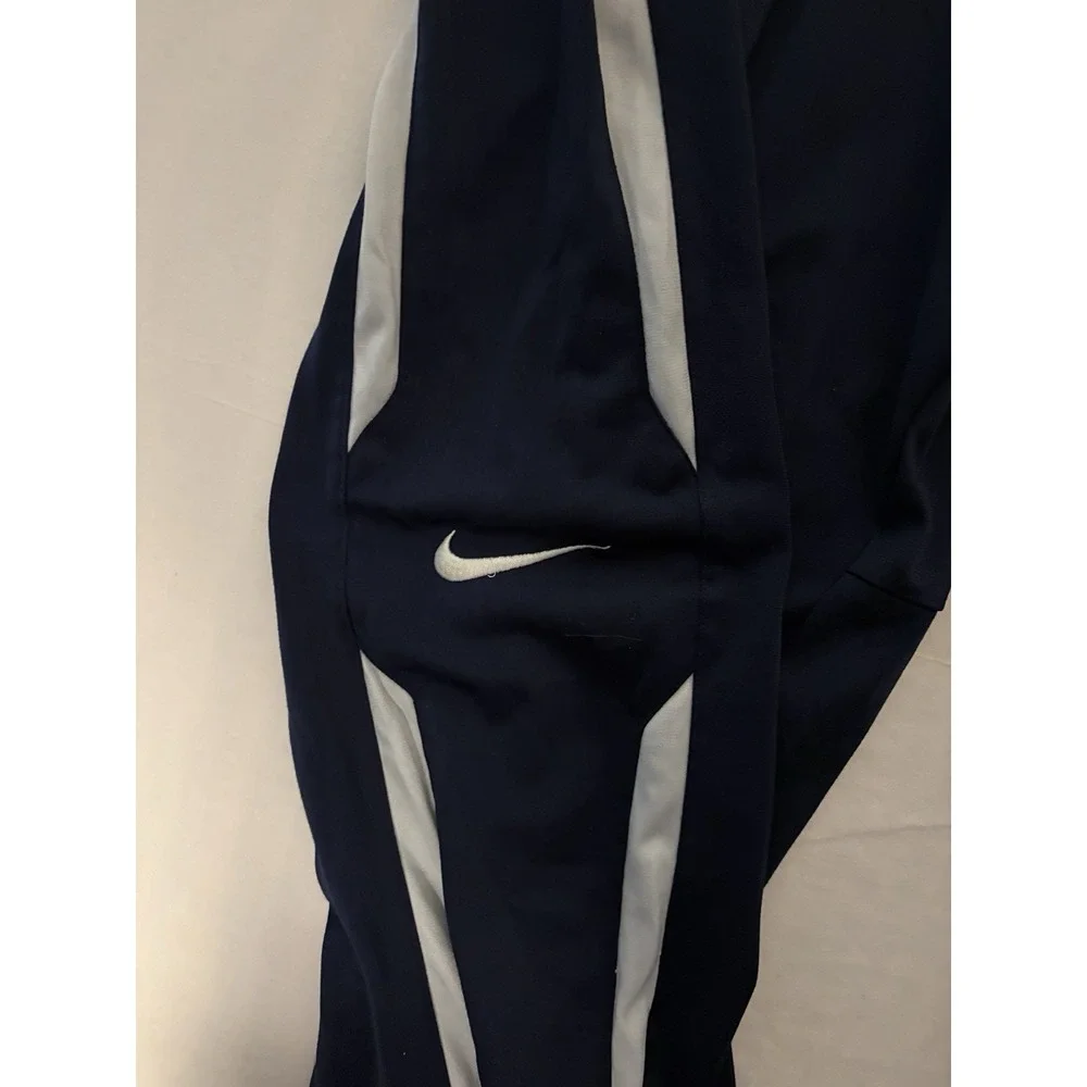 Nike Team Track Pants Men's Size XL Blue Ankle Zippers 598444-420